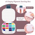 thumbnail image 4 of Airtight Paint Palette with Lid 16 Wells Travel Paint Palette with Folding Paint Brush Washing Bucket Multifunctional Paint Palette Box for Home Traveling, 4 of 10