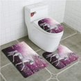 thumbnail image 1 of ABPHQTO Fantasía Unicornio en el jardín de rosas Verano Mariposas voladoras Romance Fairy Tail Juego de alfombras de baño de 3 piezas Alfombra de baño Alfombra de contorno y tapa de inodoro ABPHQTO Cont-CHAPPLE-36633, 1 of 2
