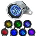 thumbnail image 4 of Universal 12V Motorcycle Digital Speedometer Tachometer Gauge with 7 Color Backlight LCD Display ODO TRIP Function 0 1000RPM 0 199KM H for Most 12V Motors, 4 of 8