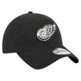 thumbnail image 3 of Men's New Era  Black Detroit Red Wings Stamp Fabric Applique 9TWENTY Adjustable Hat, 3 of 5