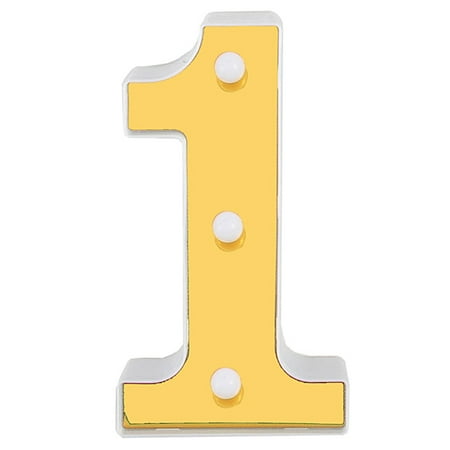 

LED Number Lights Beautiful Night Light Battery Powered For Home Party Wedding Decoration 0