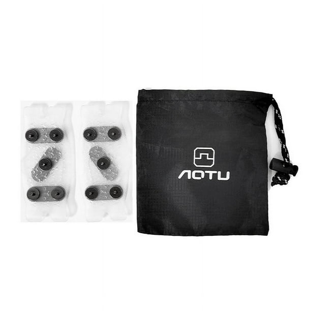 Cubrebotas de nieve antideslizantes para exteriores con crampones, cadenas antideslizantes, seguridad para personas mayores, estructura metálica, base de madera, plegables, para caminar al