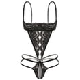 thumbnail image 3 of KISSGAL Sexy Lingerie for Women with Underwire One Piece Lace Bodysuit Deep V Crotchless Lingerie Underwear, 3 of 5