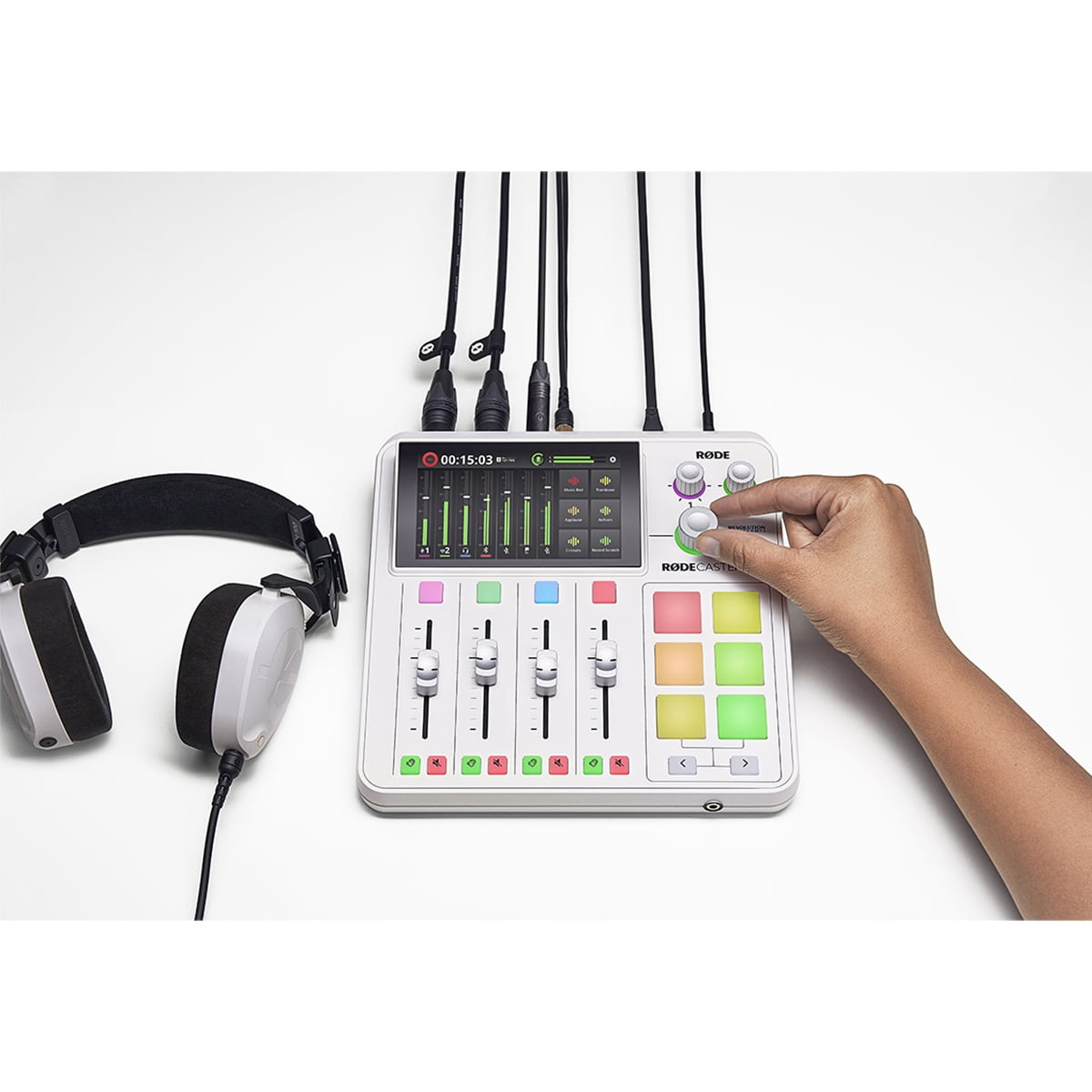 RODE RodeCaster Duo Streaming Mixer - White