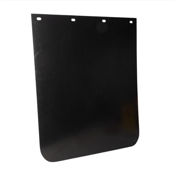 Poly-Jec 24X30PB Standard Black Mud Flap - 1PK - 3/16" for Universal Trucks