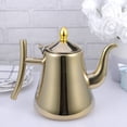 thumbnail image 3 of 1.5L Stainless Steel Tea Pot Water Kettle Tea Kettle with Strainer for Home Restaurant (Golden), 3 of 9