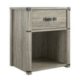 thumbnail image 1 of Little Seeds Nova 1 Drawer Storage Nightstand – Grey Oak, 1 of 8