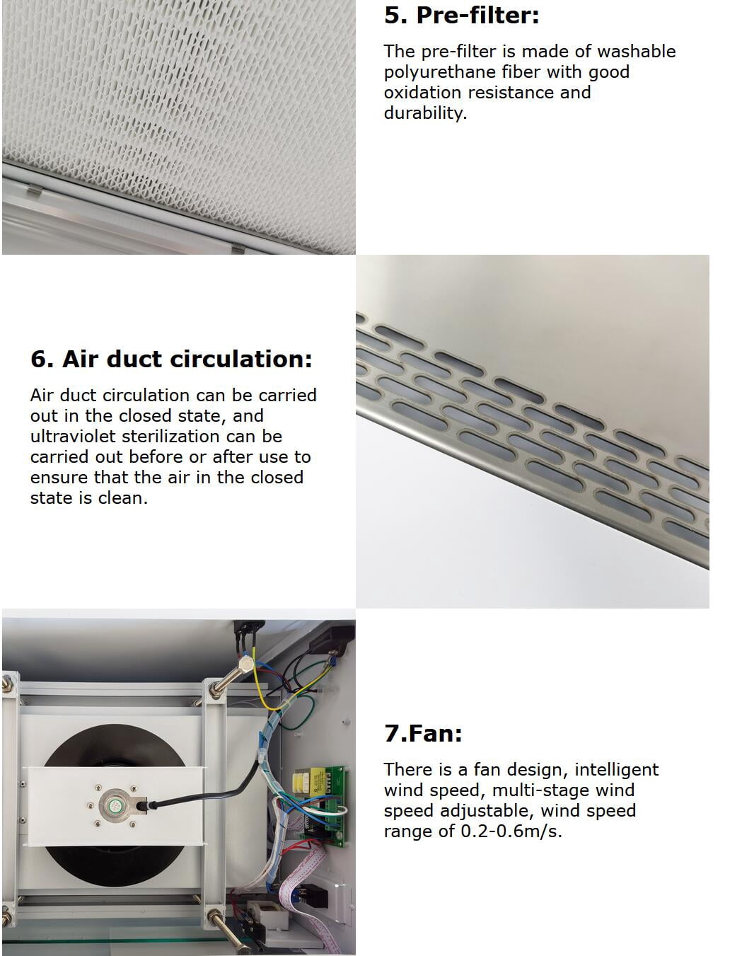 Laboratory Mini Laminar Air Flow Cabinet Fume Hood with HEPA Filter