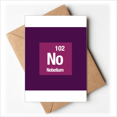 thumbnail image 1 of NO Nobelium Checal Element chem Greeting Cards You are Invited Invitations, 1 of 3
