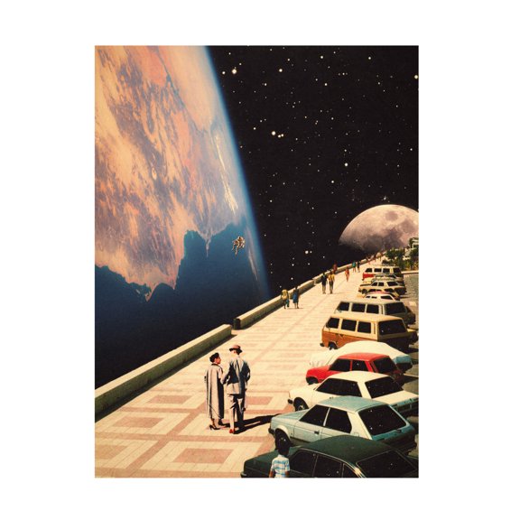 Trademark Fine Art Taudalpoi Space Promenade Canvas Wall Art