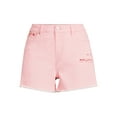 thumbnail image 4 of Time and Tru Women's High Rise Denim Shorts, 4 of 5