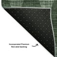 thumbnail image 3 of Addison Rugs Mayfield Washable Transitional Diamonds Olive Runner Rug, 2'3" x 7'6", 3 of 5