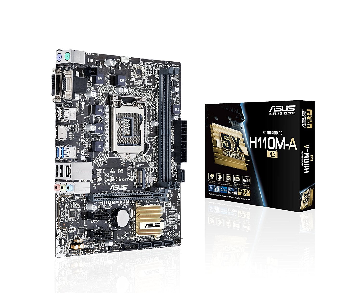 Asus H110M-A/M.2 Motherboard - H110M-A/M.2 - Walmart.com