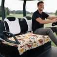 thumbnail image 4 of Yuyamidu Cactus Golf Cart Seat Covers with Pockets Western Horse Golf Seat Covers for Cart for 2 Passenger Seats Breathable Club Car Accessories Protect Your Golf Cart, 4 of 7