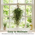 thumbnail image 5 of Green Wreath Summer Wreath for Front Door Spring Wreath Décor with Artificial Olive Leaves for Home Offiec Hanging Wall Decoration Design 2, 5 of 7