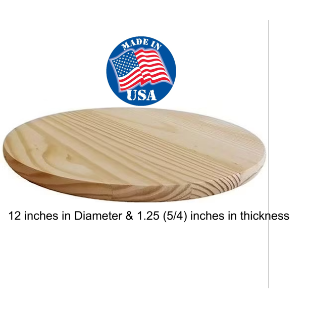 Pack of 512 Inch Wood Round, Wood Slices 12 Inch Diameter, Wood