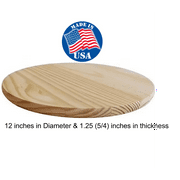 Pack of 5-12 Inch Wood Round, Wood Slices 12 Inch Diameter, Wood Circles 12 Inch, Wood Rounds for Crafts 12 Inch, Wooden Circles for Crafts 12 Inch