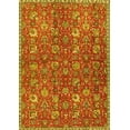 thumbnail image 1 of Ahgly Company Indoor Rectangle Persian Yellow Traditional Area Rugs, 2' x 5', 1 of 4