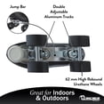 thumbnail image 4 of Chicago Patins à Roulettes Quad pour Filles et Garçons – Durables, Performance Supérieure pour Usage Intérieur/extérieur Ou Roller Derby – Bottes Montantes Classiques de Luxe en Cuir avec, 4 of 5