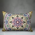 thumbnail image 3 of Creative Products Colorful Yellow Purple Medallion 14x20 Indoor / Outdoor Pillow, 3 of 3