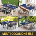 thumbnail image 5 of Independence Day Table Cloths for 4 Foot Rectangle Tables, Blue Truck Star Usa Flag Red White Plaid Patio Waterproof Elastic Fitted Tablecloths, Washable Rectangular Table Cover for Camping, 5 of 8