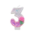 thumbnail image 2 of XWSHYW Decoraciones para El Hogar Vela de Cumpleaños En Forma de Número de Rosa para Tartar, Fiesta de Nochevieja, Velas de Celebración, 2 of 6