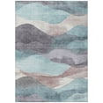 thumbnail image 2 of Addison Rugs Chantille Indoor/Outdoor Transitional Waves Teal Machine Washable Rectangle Rug, 9' x 12', 2 of 8