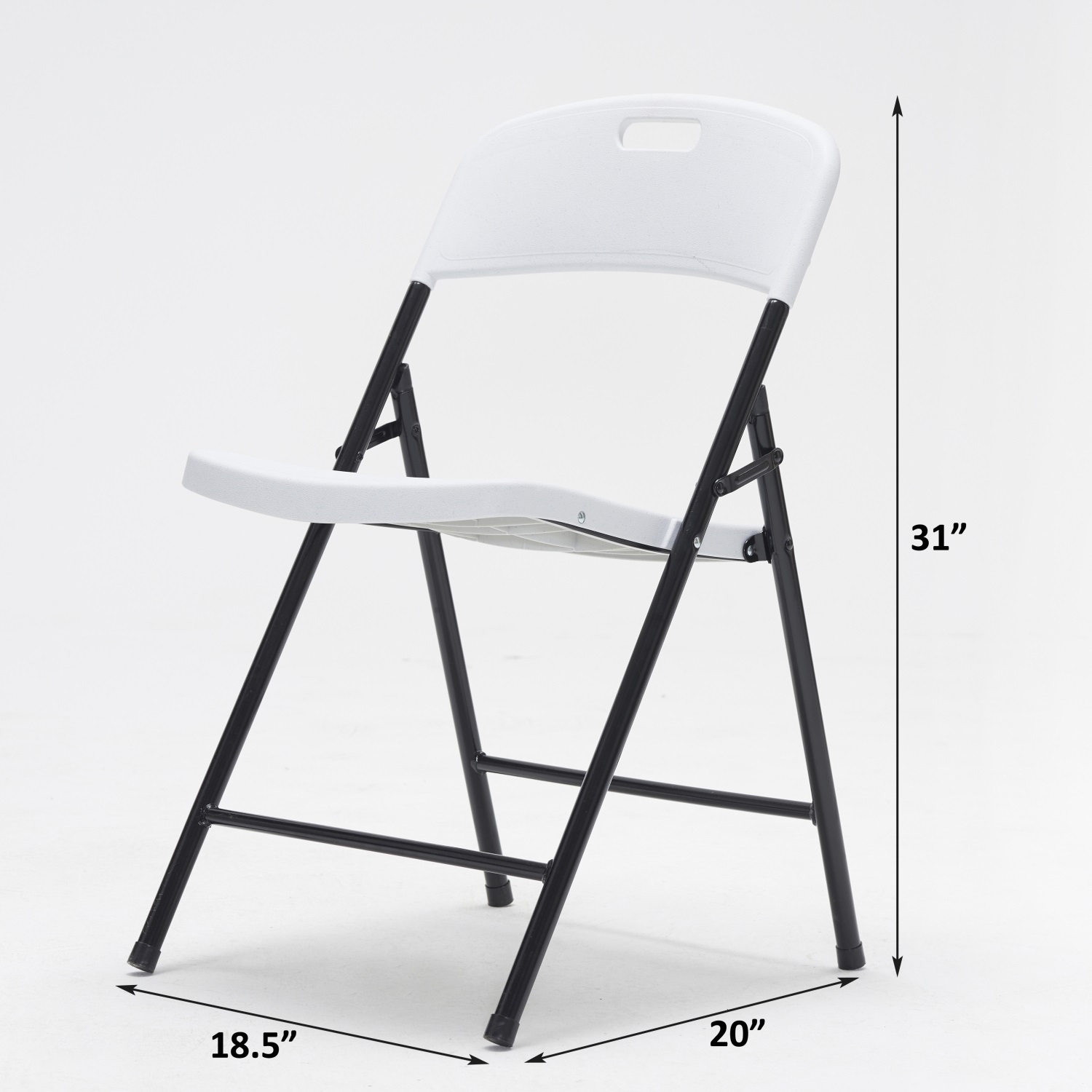 Hommoo 4 Pack Plastic Folding Chairs, Folding Plastic Chair with 350-Pound Capacity, Folding Chair for Camping/Picnic/Party, White Hommoo 4 Pack Plastic Folding Chairs, Folding Plastic Chair with 350-Pound Capacity, Folding Chair for Camping/Picnic/Party, White