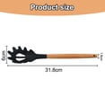 thumbnail image 2 of Food Grade Pasta Spoon, BPA free, Pasta Strainer Spoon-Silicone Pasta Fork, 2 of 5