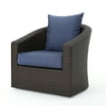 thumbnail image 6 of Dillard Outdoor Aluminum Framed Mix Brown Wicker Swivel Club Chair, 6 of 7