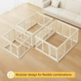 thumbnail image 6 of Clear Acrylic Plastic Dog Playpen Indoor, for Puppy Cat Rabbit Ferret Transparent Pet Pen, Easy Assemble Whelping Crate Kennel Cage Enclosure, Preferable for Small Dogs (23.6“ Height, 8 Panels), 6 of 8