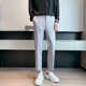 thumbnail image 4 of Pantalones caqui de sastrería social de talla grande para hombre, pantalones ajustados para hombre de negocios, pantalones de lujo trenzados, moda de licra, pantalones holgados, 4 of 5