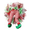 thumbnail image 3 of Couronne de Noël pour Porte d'Entrée Décorations de Noël pour Photo Accessoires Partie, 3 of 9