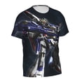 thumbnail image 4 of Mobile Suit Gundam Shirt 3d Printed T Shirt Crewneck Short Sleeve Top Tees For Mens, 4 of 8