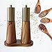 thumbnail image 2 of Gold Salt and Pepper Grinder Set,Salt and Pepper Grinder Set Wood,Gold Salt and Pepper Shakers, Modern Salt and Pepper Shakers, Pepper Mill with Ceramic Core,Pepper Grinder For Kitchen,Wood Tray, 2 of 4