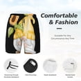 thumbnail image 3 of KLL Sunflower Gnomes5 for Mens Swim Trunks Quick Dry Swim Shorts with Built-in Compression Liner Funny Swimwear Bathing Suits-Medium, 3 of 6
