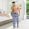 thumbnail image 6 of joogoo Men's Pajama Pants Glitter Halloween Skull Soft Long Sleep Lounge Pjs Bottoms XL, 6 of 7
