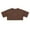 Brown, variant on WOYY Big Girls Summer Cropped T-Shirt Solid Short Sleeve Casual T Shirt, Sizes 10-16