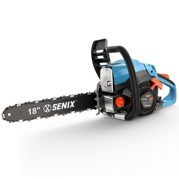 SENIX CS4QL-L1 18" 49cc 4-Cycle Gas Powered Chainsaw, Automatic Oiler, Oregon Bar and Chain