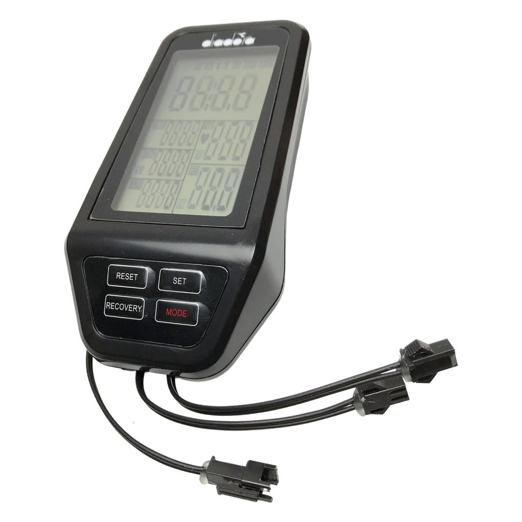 Compact Exercise Bike Display With Calorie Counter Speed Tracking And Built In Heart Rate Sensors For Gym Equipment
