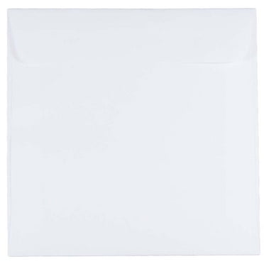 JAM Paper 6.5 x 6.5 Square Invitation Envelopes, White, 25/Pack