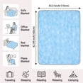 thumbnail image 5 of 1PC Cooling Ice Pattern Blanket for Hot Sleepers, Lightweight Breathable Summer Blanket, Soft Glacier Design Bed Cover, 5 of 5