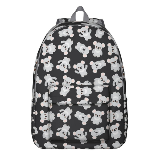 Australian Koala Cartoon Pattern Travel Backpack Comfortable Carrying Vintage Backpack with Durable Oxford Material Large Capacity Anti-theft Multifunctional Design for Daily Commuting and Outdoor Act
