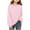 Pink, variant on Annhoo Girls Striped Crewneck Sweatshirt Kids Long Sleeve Oversized Pullover Tops Fall Fashion Clothes 6-13 Years