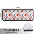 thumbnail image 5 of Kitchen Rugs Sets Of 2,Pioneer Flower Floral Print Pattern Anti Fatigue Kitchen Mat Rugs Non Slip Washable,Decorative Kitchen Floor Mats for Kitchen,Sink,Laundry,17X47 Inch, 5 of 5
