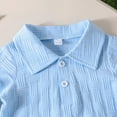 thumbnail image 5 of Jamsmile Toddler Boys Outfit Sets Casual Summer Clothes Shirts With Elastic Waist Pants Breathable Soft Fabric Wear Outdoor Activities, 5 of 9