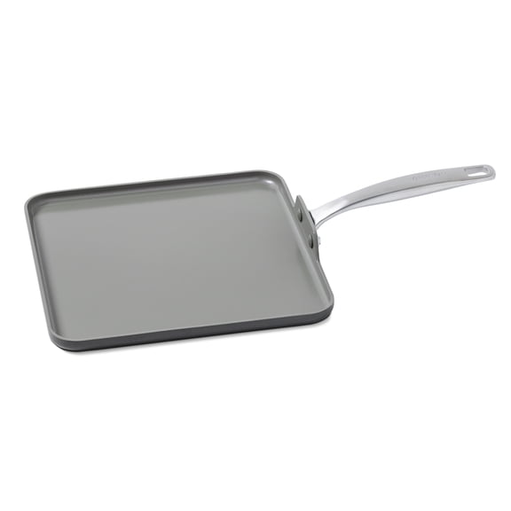 GreenPan Chatham 11" Ceramic Non-Stick Square Griddle, Grey - CC000124-001
