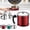 Red, variant on Stainless Steel Oil Filter Pot Can with Fine Mesh Strainer, Stainless Steel Bacon Grease Container, Oil Separator for Storing/Filtering/Separating Frying Oil and Cooking Grease (Green,1.3L)
