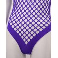 thumbnail image 5 of Aislor Lingerie Résille pour Femmes Body Transparent Monokini une Pièce Maillot de Bain Violet Taille Unique, 5 of 5