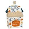 Big Dot of Happiness Happy Thanksgiving - Treat Box Party Favors - Fall Harvest Party Goodie Gable Boxes - Set of 12